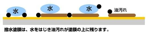 水をはじく